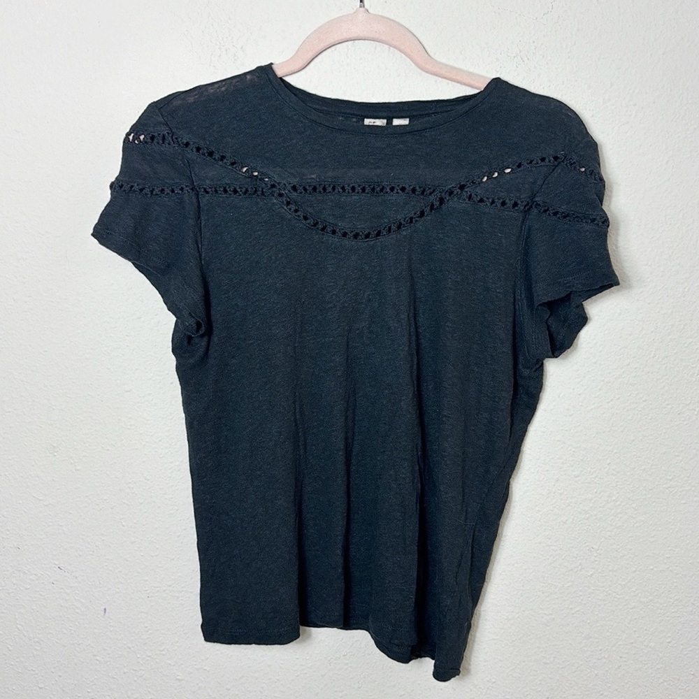 Dolan by Anthropologie black short sleeve top size XS
